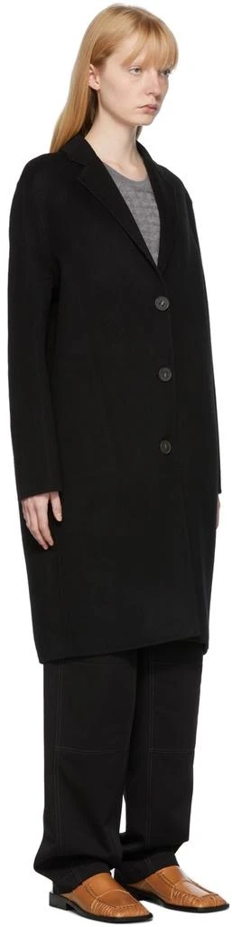 商品Acne Studios|Black Wool Single Breasted Coat,价格¥6182,第2张图片详细描述