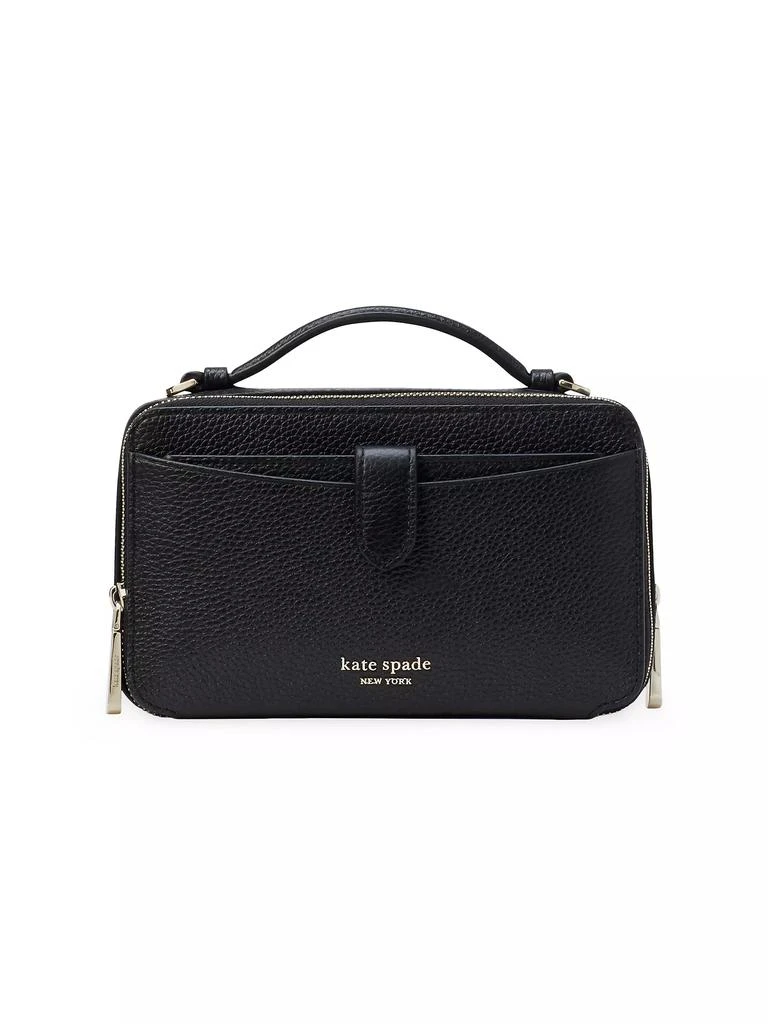 商品Kate Spade|Hudson Pebbled Leather Double Zip Crossbody Bag,价格¥1712,第1张图片