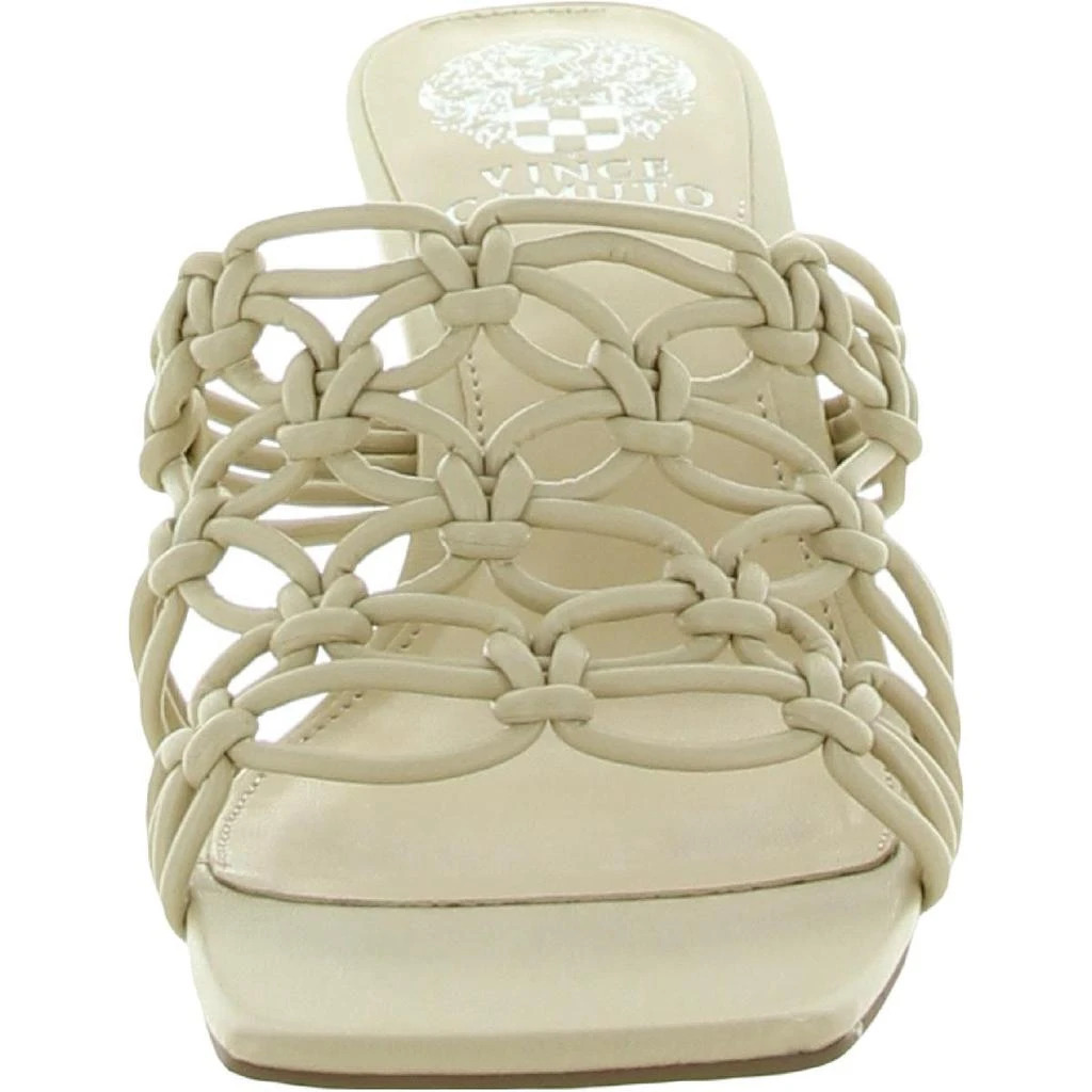商品Vince Camuto|Vince Camuto Womens Aleya Faux Leather Slip On Mule Sandals,价格¥122,第3张图片详细描述