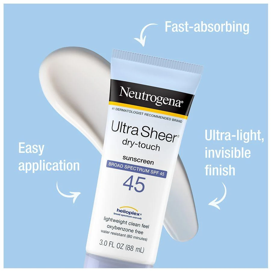 Neutrogena Ultra Sheer Dry-Touch SPF 45 Sunscreen Lotion Twin Pack 4