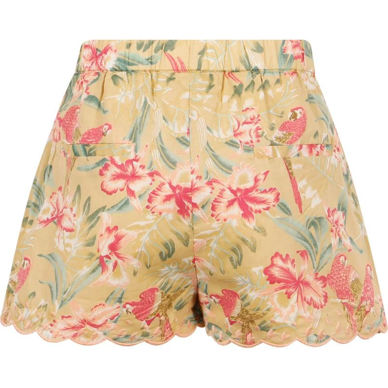 商品Louise Misha|Floral scalloped edge shorts in yellow,价格¥604,第2张图片详细描述