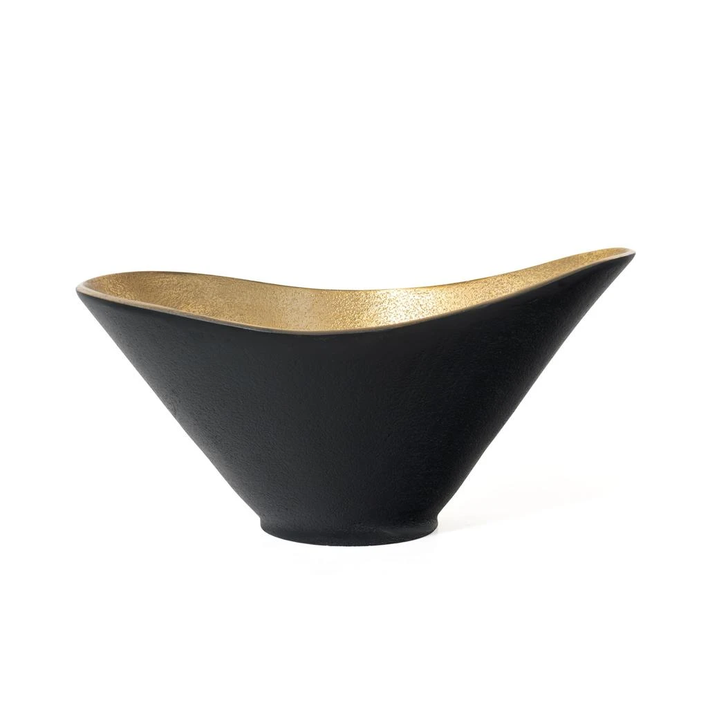 商品Gild Design House|Lazaro Gold and Black Decorative Metal Bowl,价格¥333,第1张图片