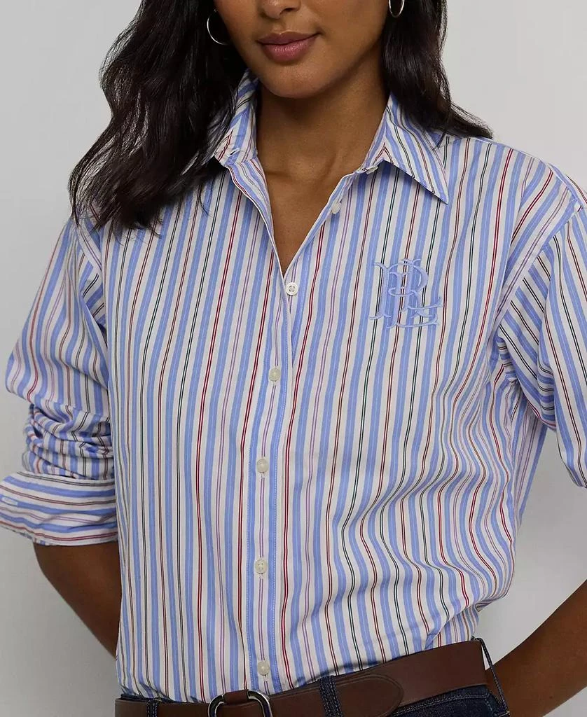 商品Ralph Lauren|Women's Cotton Collared Striped Shirt,价格¥293,第3张图片详细描述