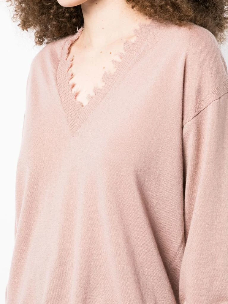 商品Uma Wang|UMA WANG WOMEN LONG SLEEVE V NECK TOP,价格¥1635,第4张图片详细描述