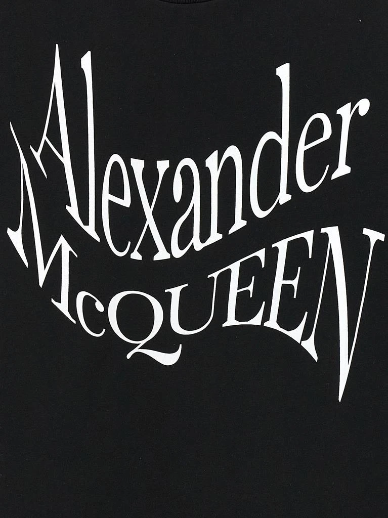 商品McQueen|Cut And Sew T-Shirt White/Black,价格¥1843,第4张图片详细描述