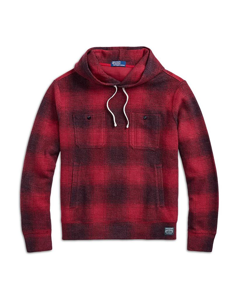 Plaid Brushed-Back Fleece Hoodie商品第6张图片规格展示