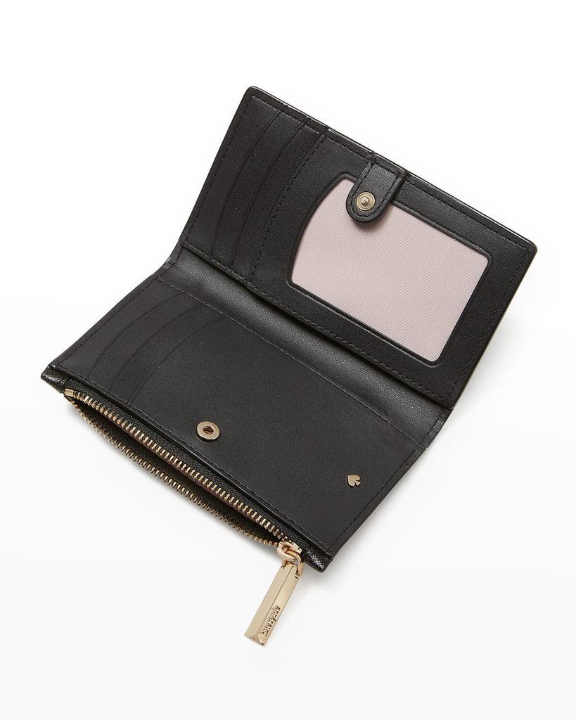 商品Kate Spade|small pearly leather bifold wallet,价格¥865,第5张图片详细描述