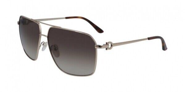 Salvatore Ferragamo Grey Aviator Mens Sunglasses SF238S 717 62商品第1张图片规格展示