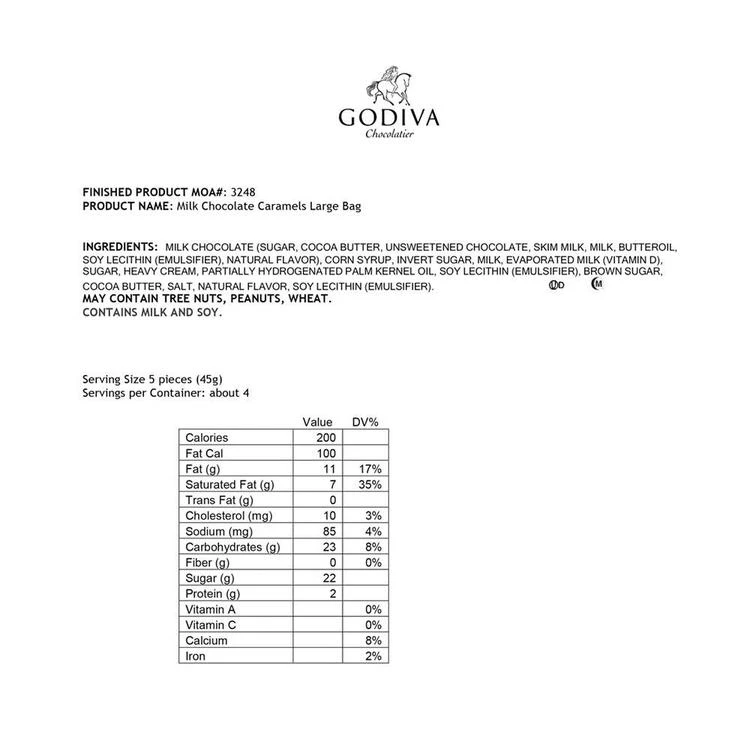商品Godiva|牛奶巧克力焦糖松露 独立包装,价格¥75,第2张图片详细描述