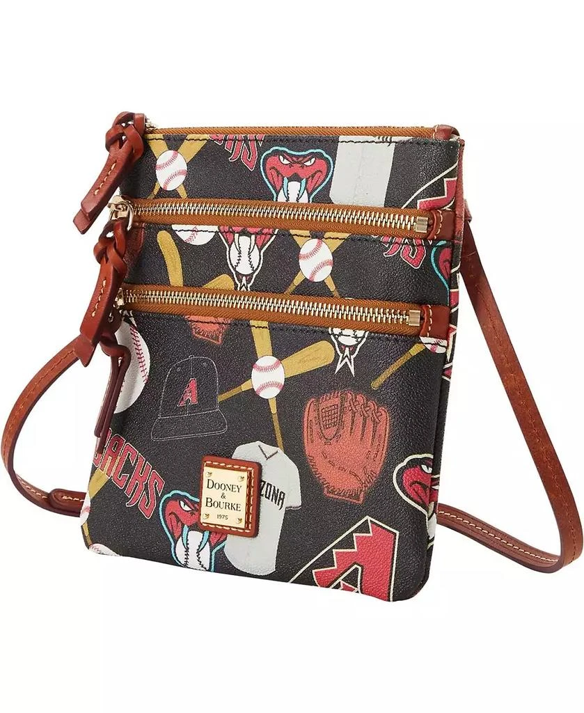 商品Dooney & Bourke|Women's Arizona Diamondbacks Game Day Triple Zip Crossbody Purse,价格¥993,第1张图片