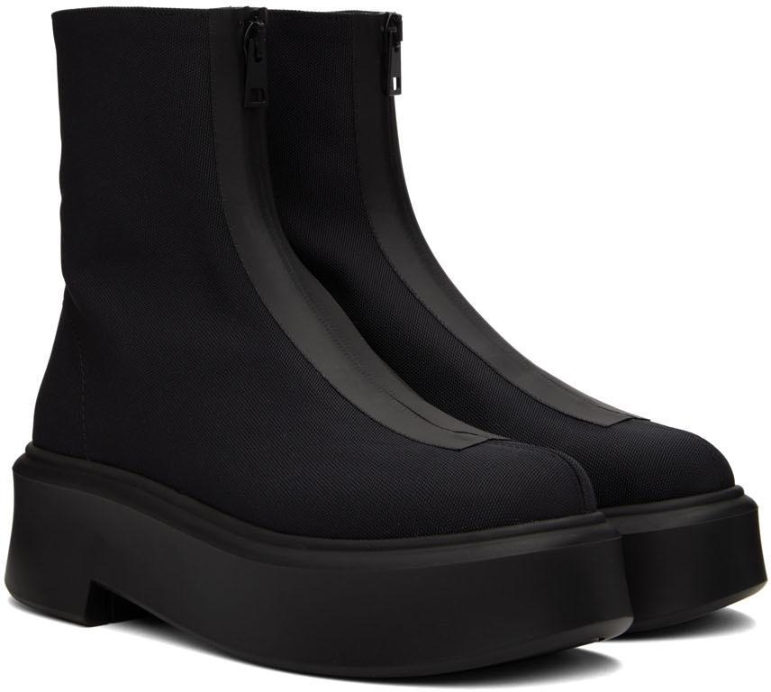 商品The Row|Black Nylon Zipped Boots,价格¥11821,第6张图片详细描述