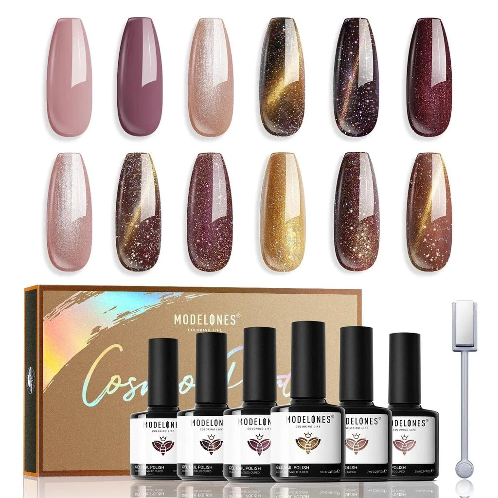 6 Shades Gel Nail Polish Set Collection 商品