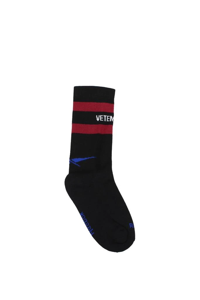商品Vetements|Socks Cotton Black Red,价格¥525,第2张图片详细描述