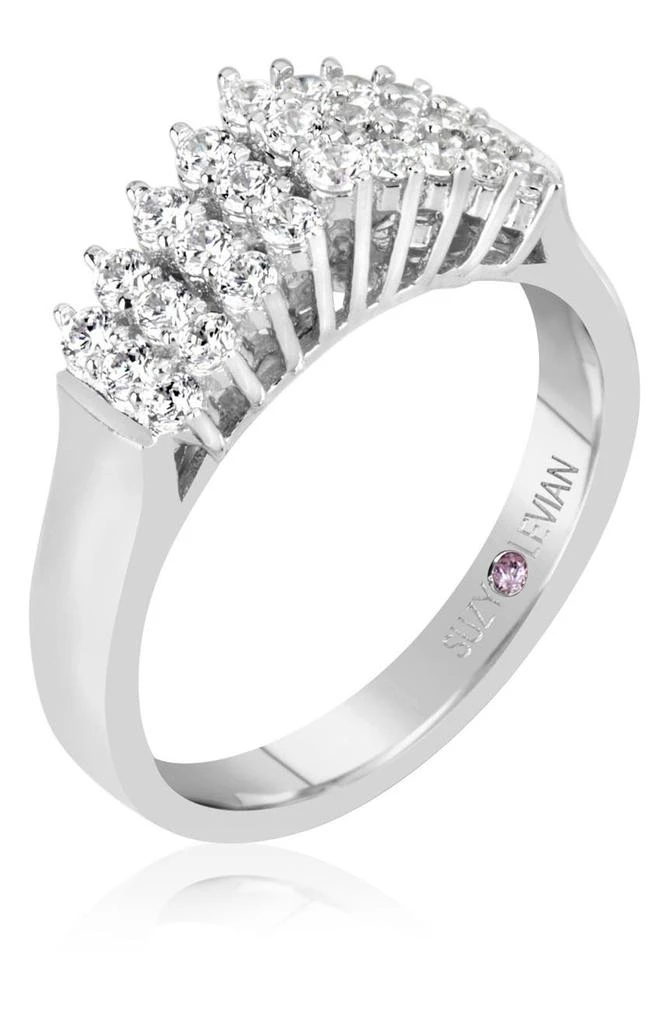商品Suzy Levian|Sterling Silver Bring the Perfect Amount of Sparkle CZ Ring,价格¥747,第1张图片