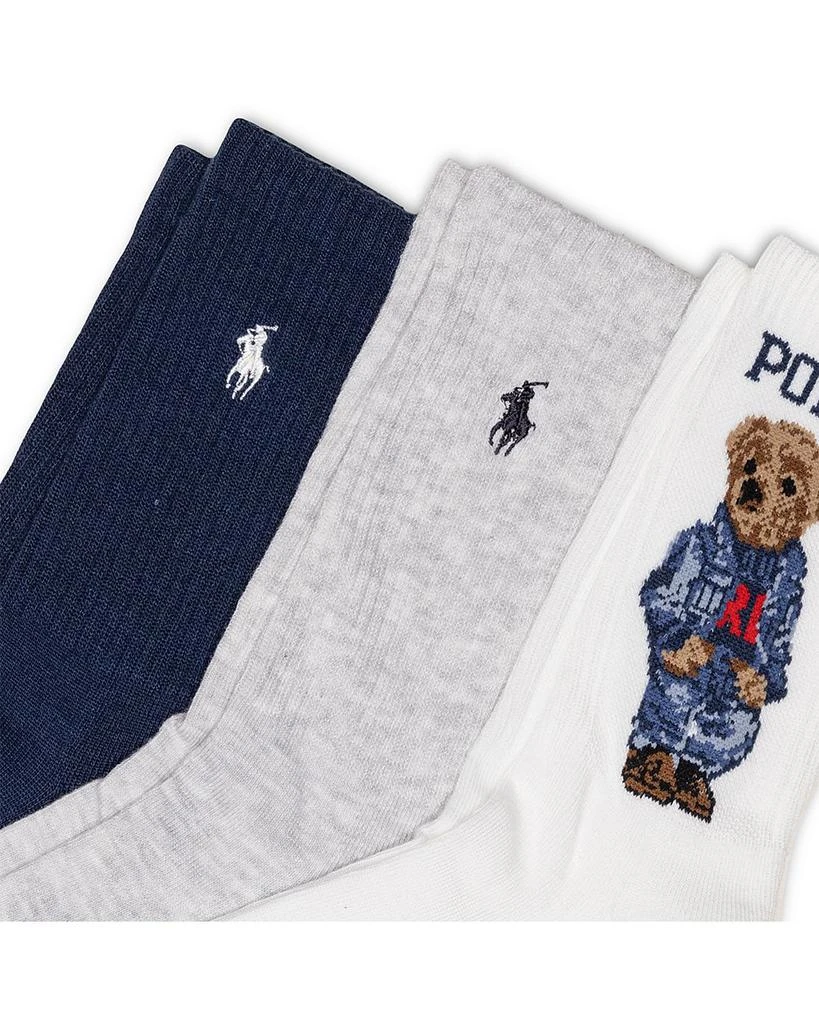 Americana Sport Bear Crew Socks, Set of 3 商品