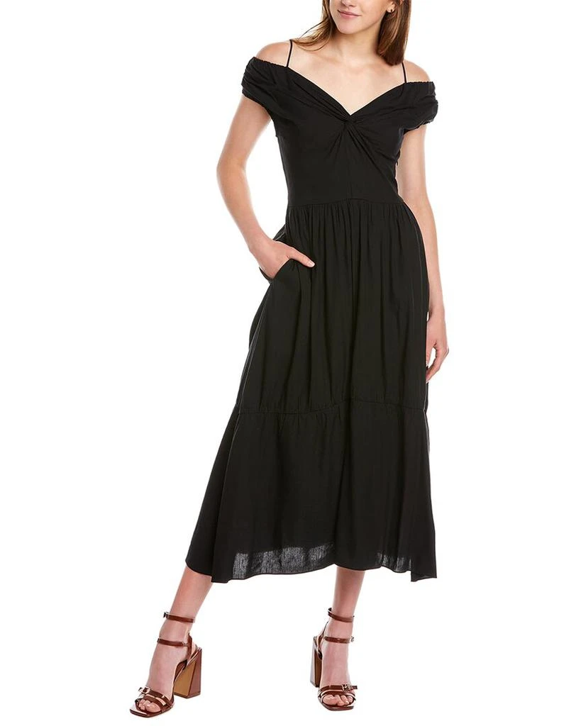 商品Vince|Vince Off-Shoulder Twist Dress,价格¥646,第1张图片