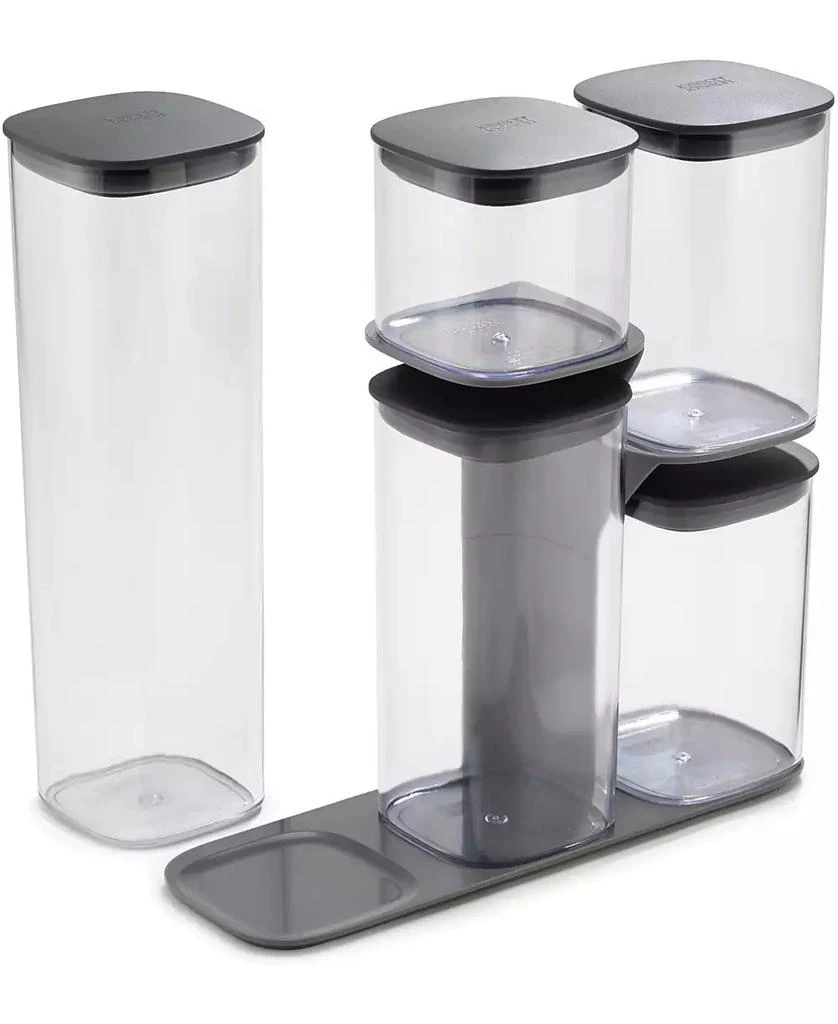 商品Joseph Joseph|Podium 5-Pc. Stackable Storage Set with Stand,价格¥316,第1张图片