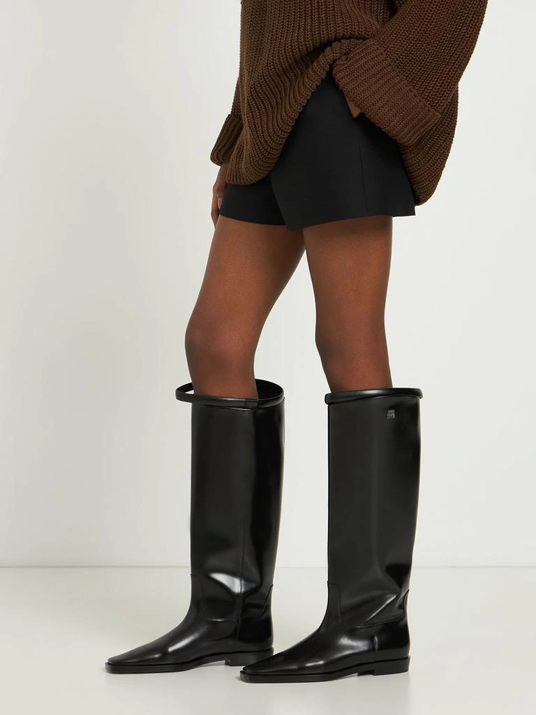 商品Totême|10mm The Riding Leather Tall Boots,价格¥8856,第1张图片