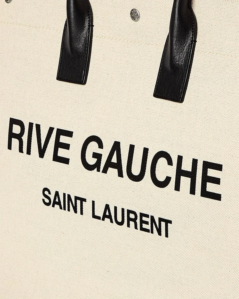 商品Yves Saint Laurent|Saint Laurent Rive Gauche Canvas & Leather Bucket Bag,价格¥10231,第3张图片详细描述