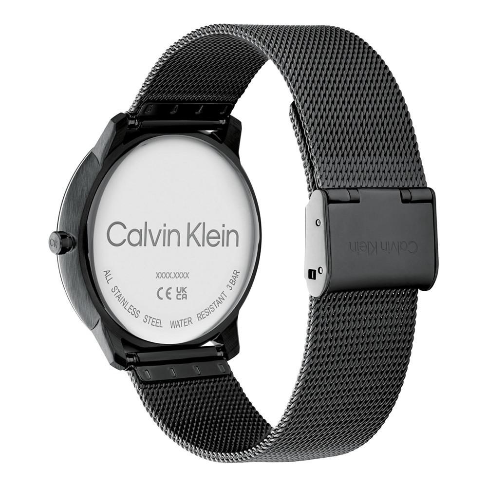商品Calvin Klein|Black Stainless Steel Mesh Bracelet Watch 40mm,价格¥1231,第5张图片详细描述