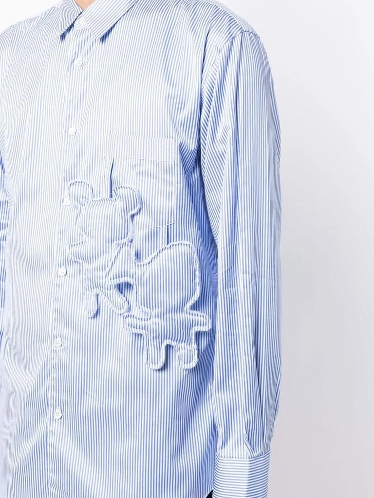 商品Comme des Garcons|COMME DES GARCONS SHIRT MEN DOLL PATCH STRIPE SHIRT,价格¥1530,第4张图片详细描述