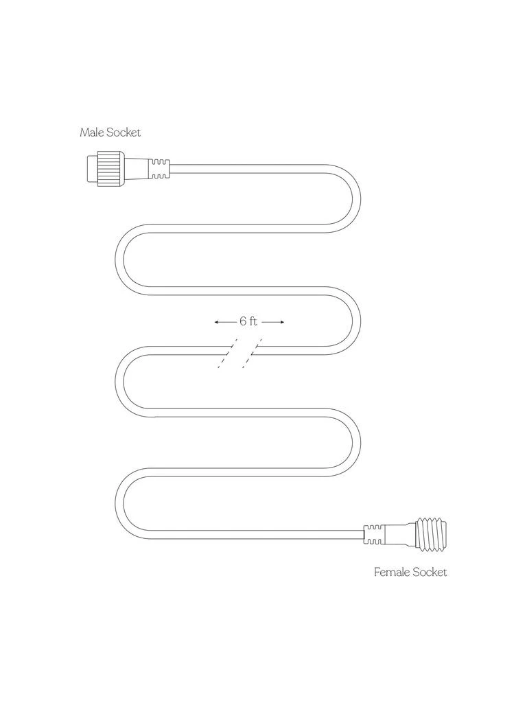 商品Brightech|6 Ft Extension Cable for 's Ambience Pro Solar Outdoor String Lights,价格¥239,第3张图片详细描述