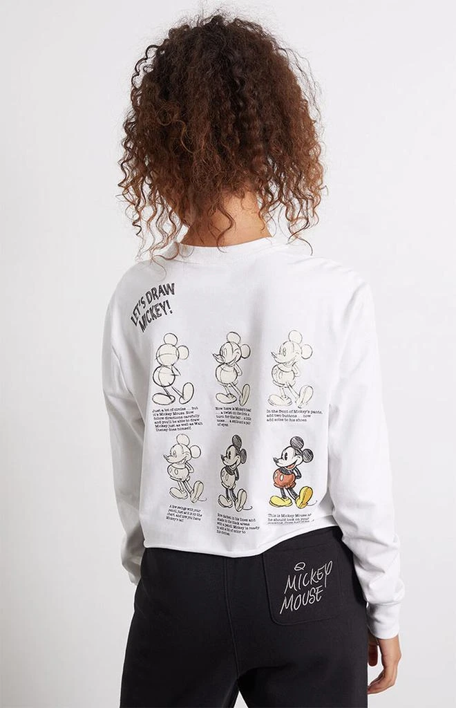 商品CHAMPION|Disney Mickey Long Sleeve Cropped T-Shirt,价格¥372,第4张图片详细描述