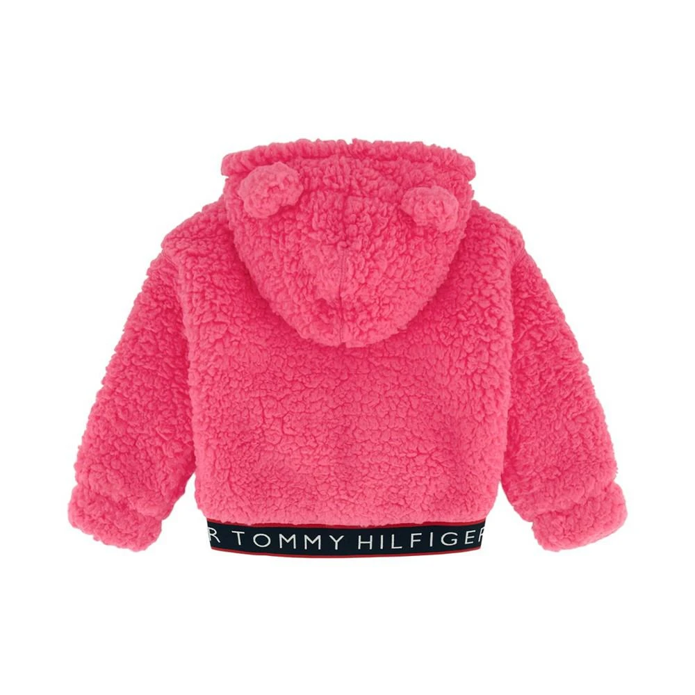 商品Tommy Hilfiger|Baby Girls Minky Hooded Jacket,价格¥206,第2张图片详细描述