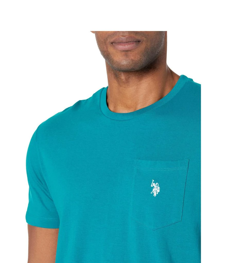 商品U.S. POLO ASSN.|U.S. POLO ASSN. Solid Crew Neck Pocket T恤,价格¥110,第3张图片详细描述