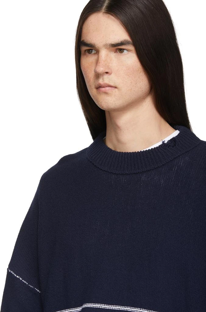 商品Off-White|Navy Logo Sweater,价格¥3256,第4张图片详细描述