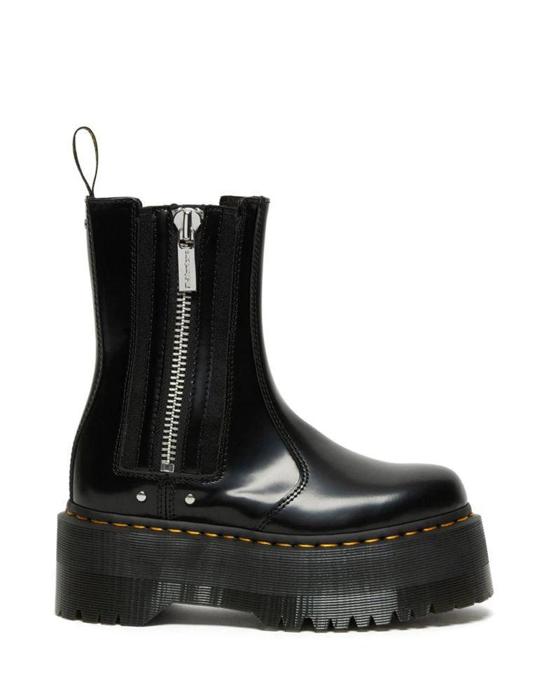 商品Dr. Martens|Dr Martens 2976 Max flatform ankle boot with zip in black,价格¥1364,第1张图片