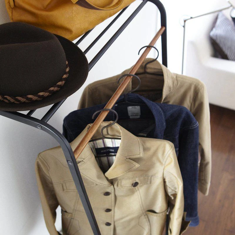 商品Yamazaki Home|Leaning Coat Rack with Shelf,价格¥665,第2张图片详细描述