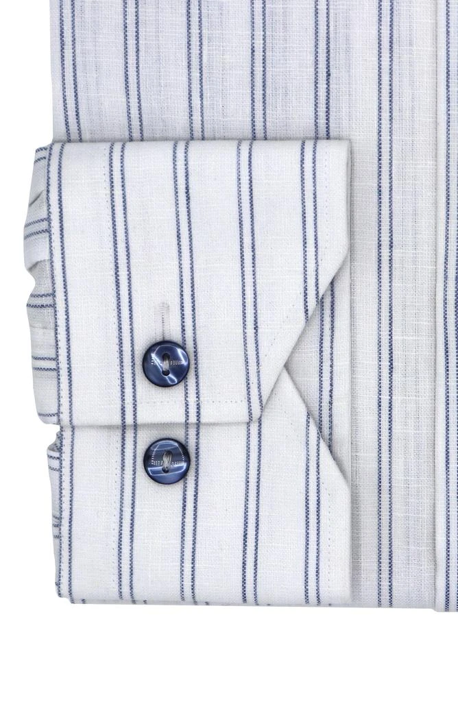 商品Lorenzo Uomo|Trim Fit Double Stripe Dress Shirt,价格¥302,第3张图片详细描述