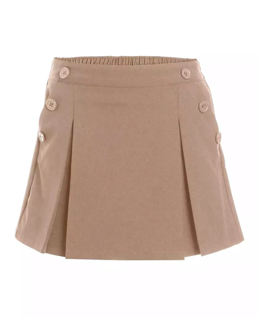 商品Nautica|Big Girls Uniform Button Pockets Elastic Waist Scooter Skorts,价格¥169,第1张图片