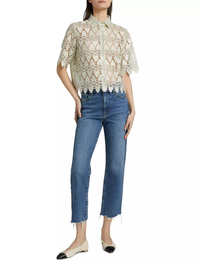 商品FRAME|Lace Button-Up Shirt,价格¥3159,第2张图片详细描述