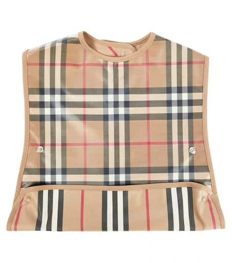 商品Burberry|Baby Vintage Check coated cotton bib,价格¥619,第1张图片