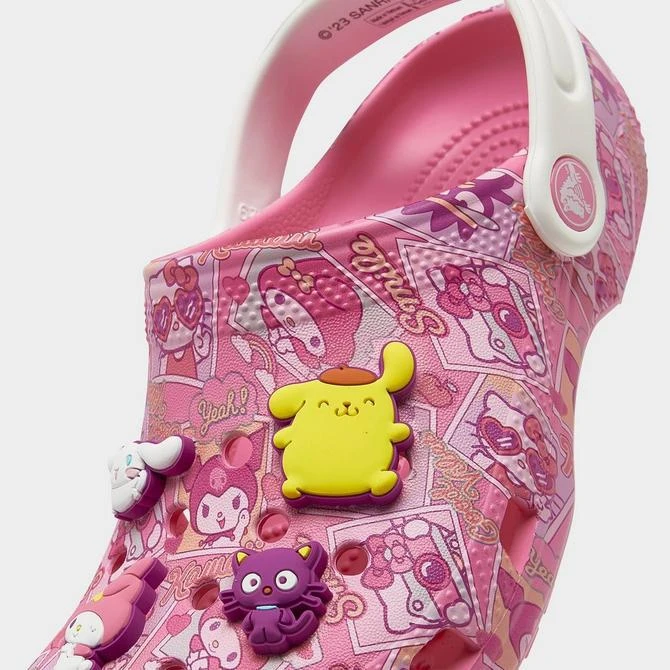 商品Crocs|Girls' Little Kids' Crocs x Hello Kitty Classic Clog Shoes,价格¥375,第3张图片详细描述