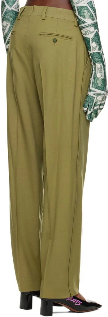 商品VTMNTS|Khaki Two-Pleat Trousers,价格¥4131,第3张图片详细描述