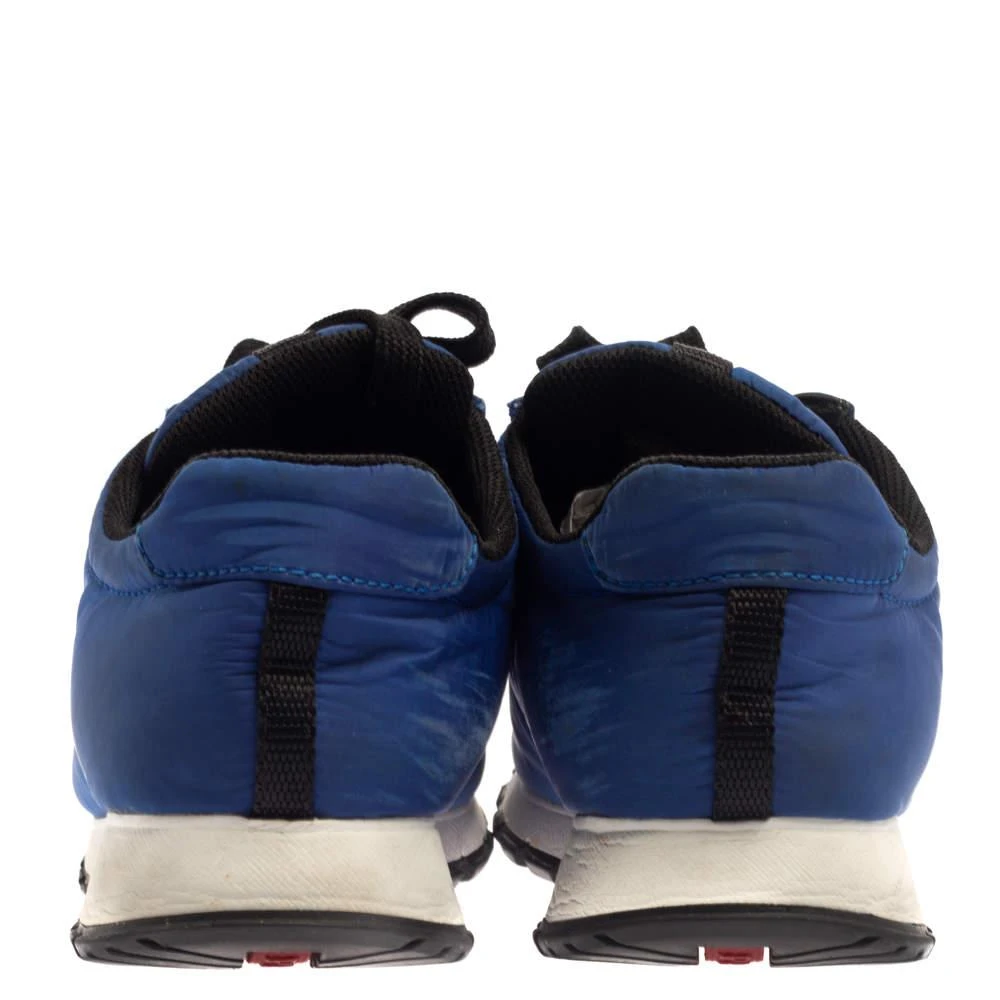 商品[二手商品] Prada|Prada Sport Blue Nylon Low Top Sneakers Size 37.5,价格¥1254,第5张图片详细描述