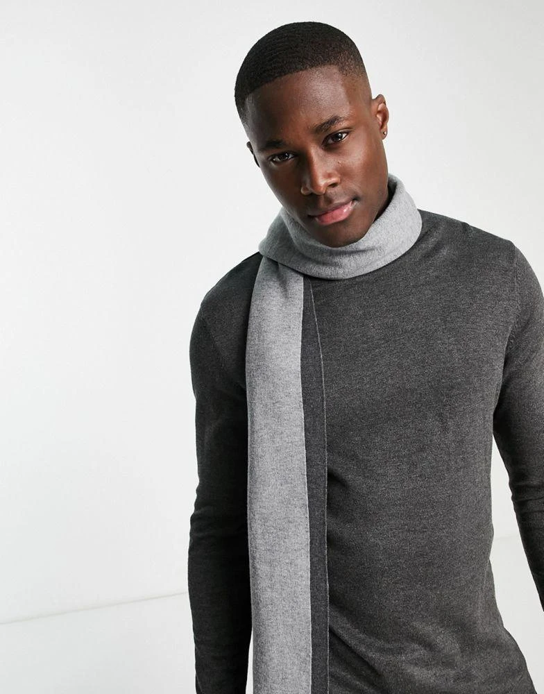 商品Hugo Boss|Boss Ulivo scarf in grey,价格¥488,第3张图片详细描述