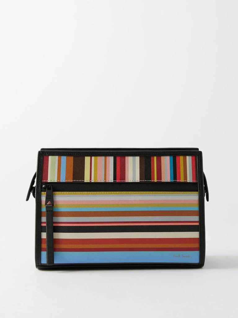 商品Paul Smith|Signature Stripe leather washbag,价格¥2728,第1张图片