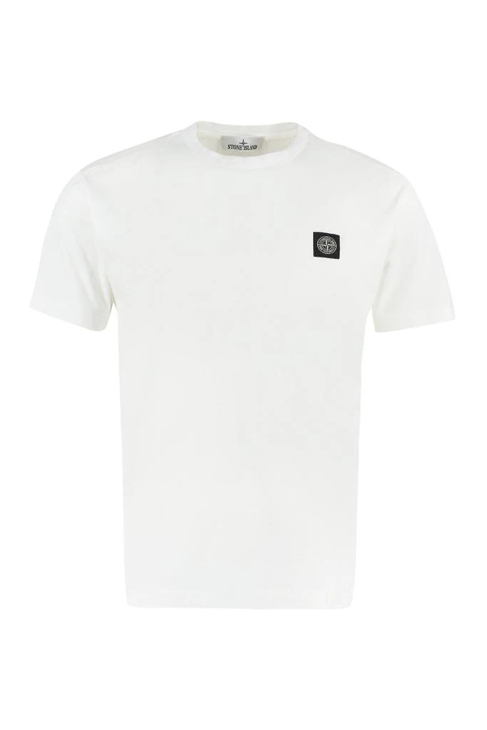 商品Stone Island|Stone Island Cotton Crew-neck T-shirt,价格¥1482,第1张图片