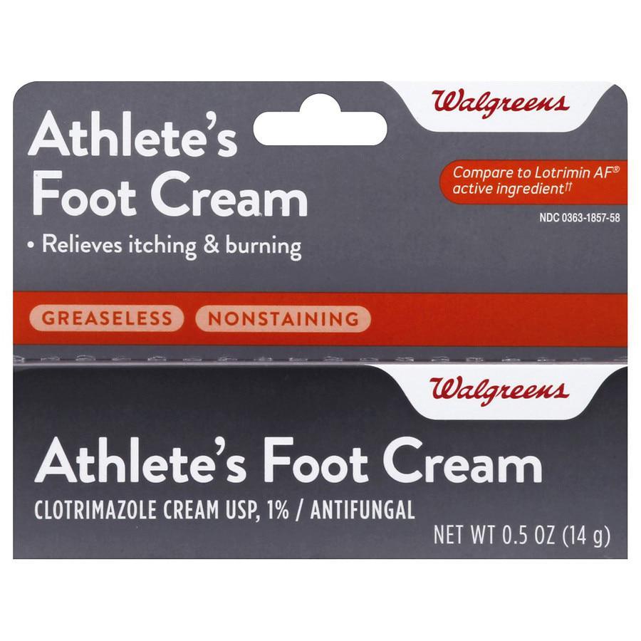 商品Walgreens|Athlete's Foot Cream, Clotrimazole USP 1%, Antifungal,价格¥56,第1张图片