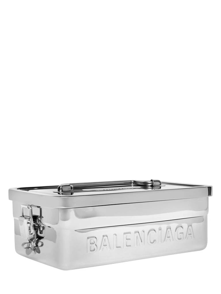 商品Balenciaga|Logo Detail Stainless Steel Lunch Box,价格¥6059,第1张图片详细描述