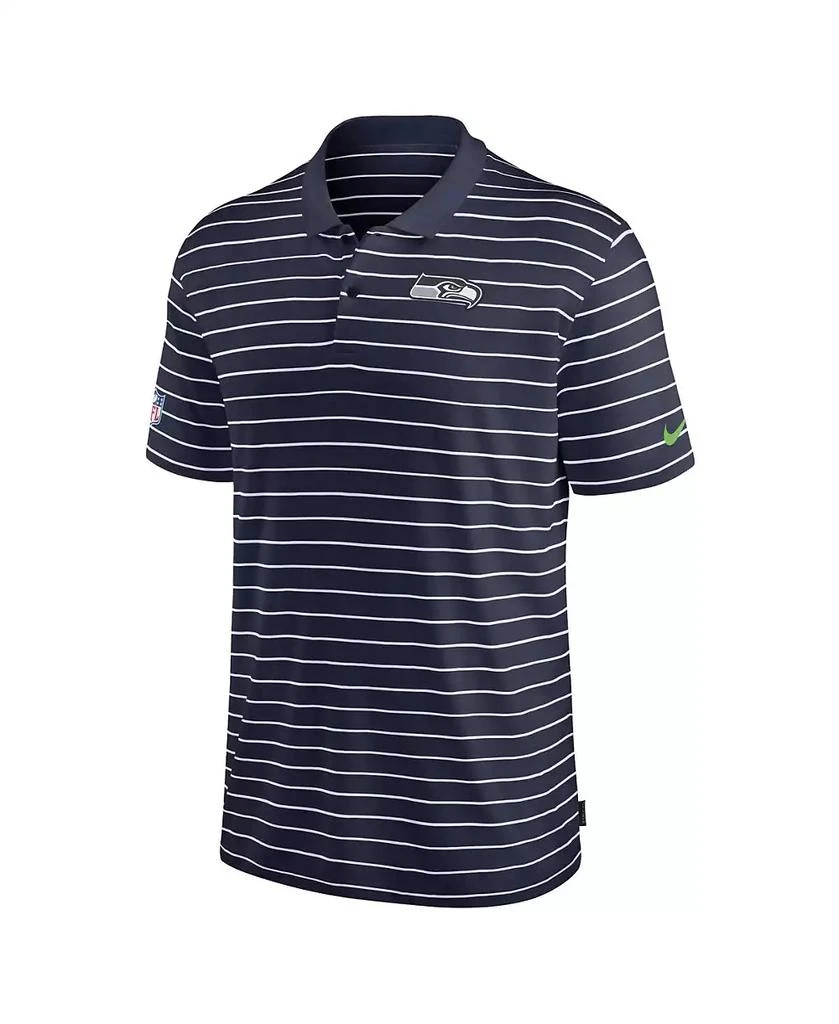 商品NIKE|Men's College Navy Seattle Seahawks Sideline Lock Up Victory Performance Polo Shirt,价格¥397,第3张图片详细描述