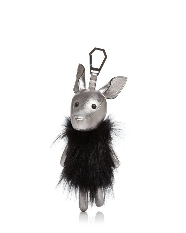 商品Kendall + Kylie|KENDALL and KYLIE Norman Faux-Fur Bag Charm  ,价格¥371,第1张图片