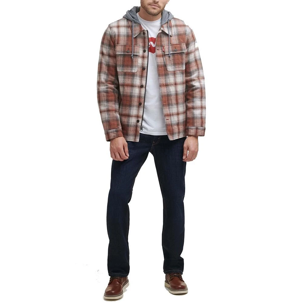 商品Levi's|Men's Faux Sherpa Lined Flannel Shirt Jacket,价格¥295,第5张图片详细描述