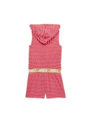 商品Juicy Couture|Little Girl’s Hooded Striped Romper,价格¥188,第2张图片详细描述