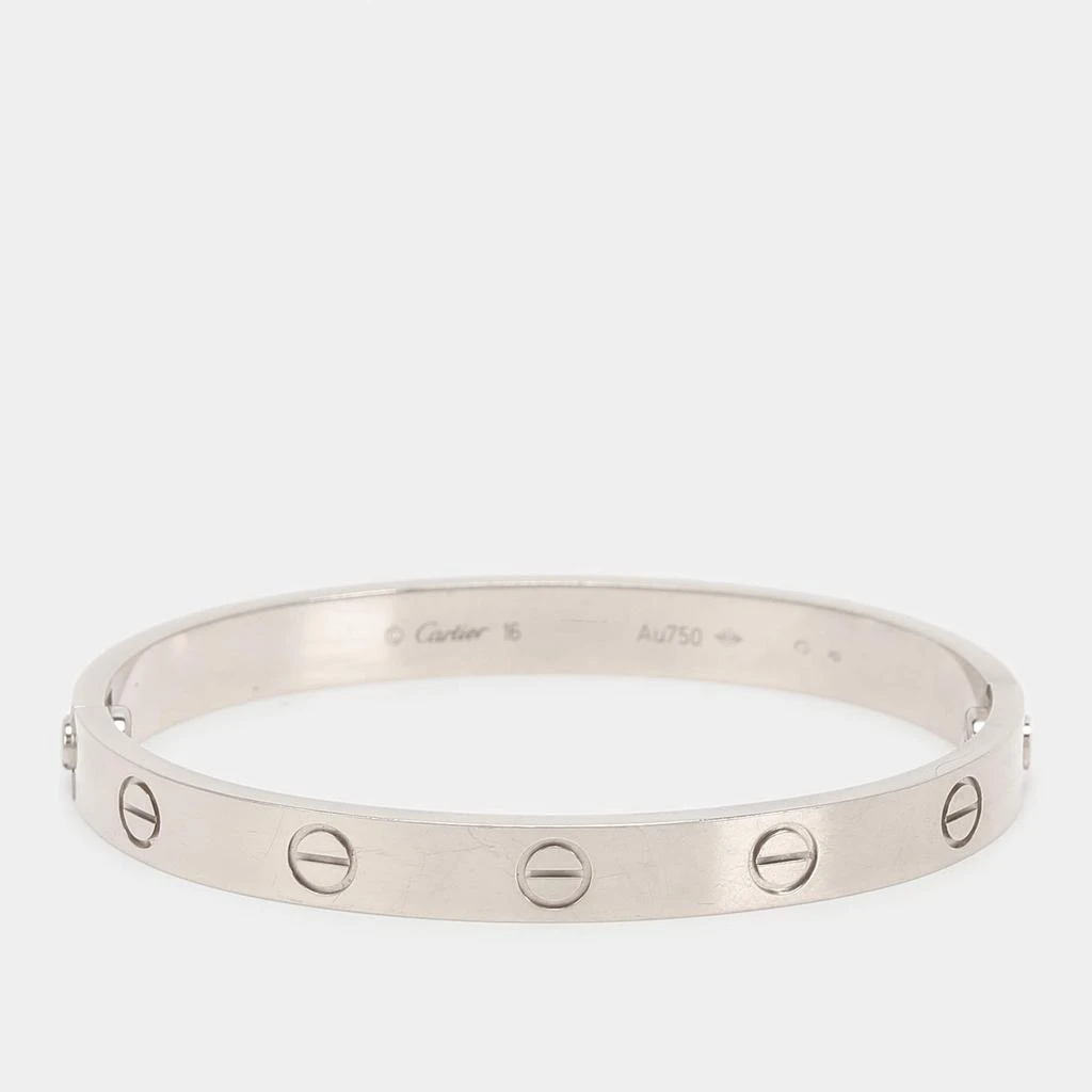 商品[二手商品] Cartier|Cartier Love 18k White Gold Bracelet 16,价格¥38127,第3张图片详细描述
