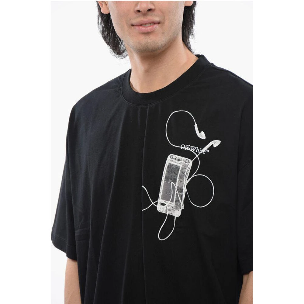 商品Off-White|Off-White Oversize-fit SCAN Printed T-shirt,价格¥3716,第3张图片详细描述